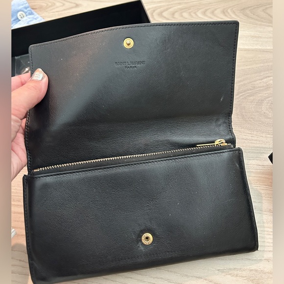 Saint Laurent black large soft leather wallet - Picture 2 of 12
